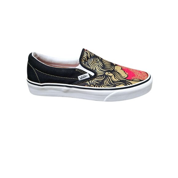 Vans Off The Wall Vintage Y2K Geisha Girl Slip On Skater Sneaker Shoe Rare - Picture 2 of 12